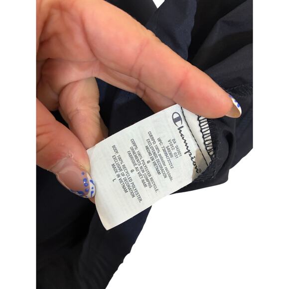 Champion Men's Stadium Packable Jacket Navy L Streetwear Sportswear Rainwear - Picture 5 of 6